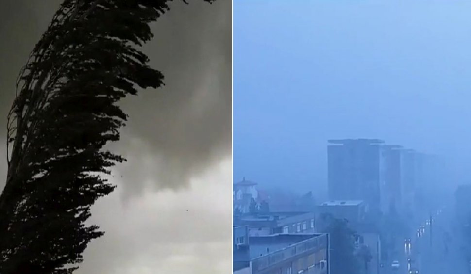 România, ruptă în două de vijelii cu grindină și ploi torențiale. Un fenomen straniu a apărut pe cer în Arad