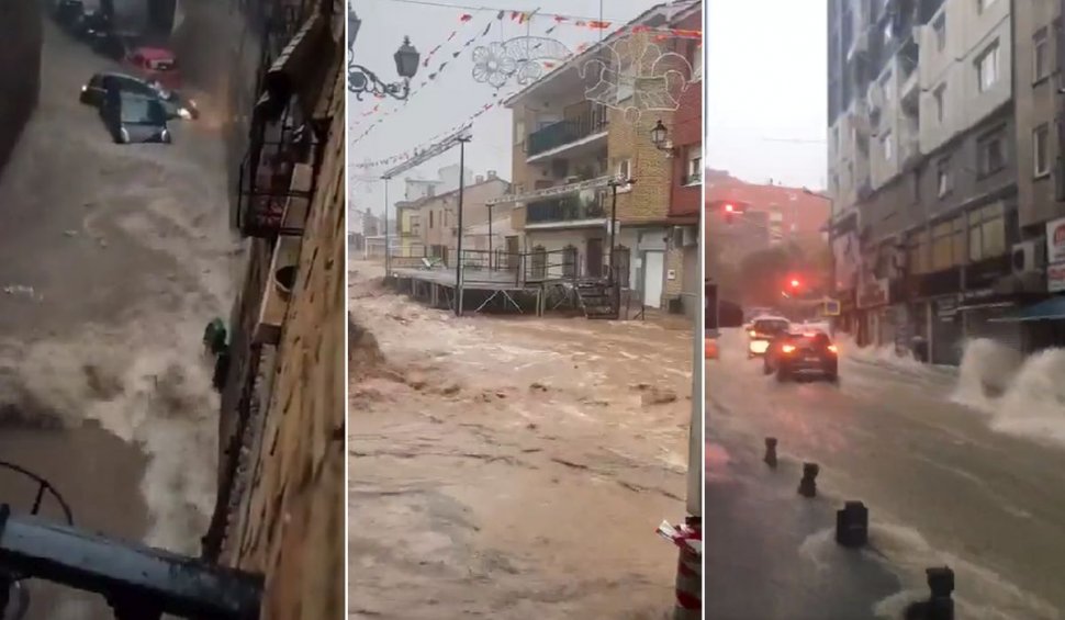 Spania își numără victimele după potop: oameni dispăruți, poduri distruse, linii de metrou și de tren înecate de ape