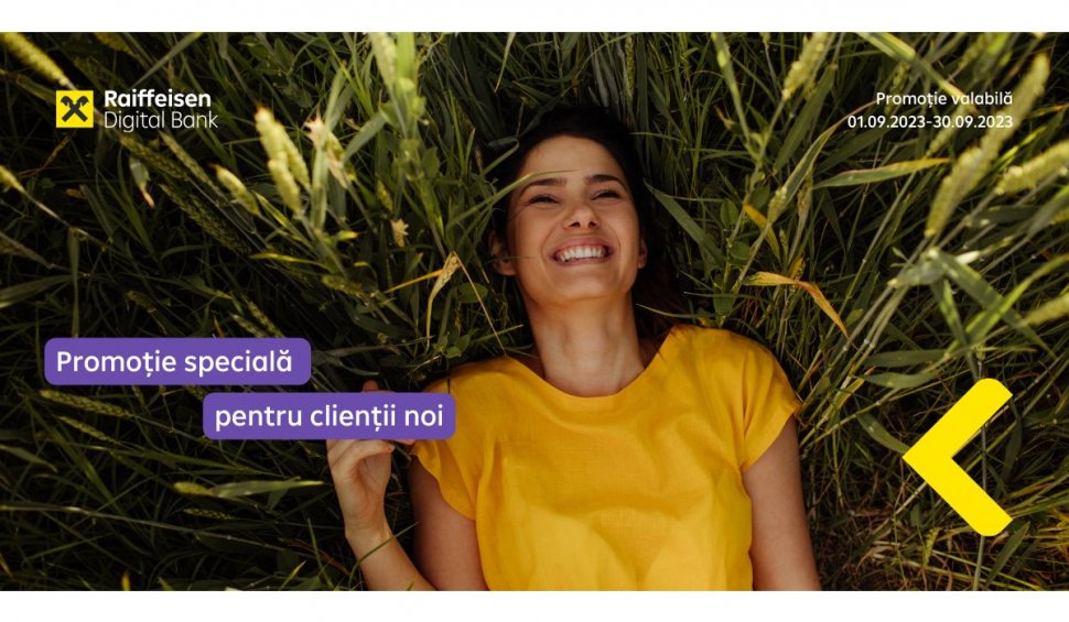 Raiffeisen Digital Bank anunță promoția cu 100 de lei cashback