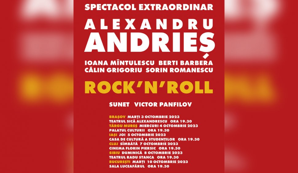 Alexandru Andrieș prezintă turneul ”Rock'n'Roll”