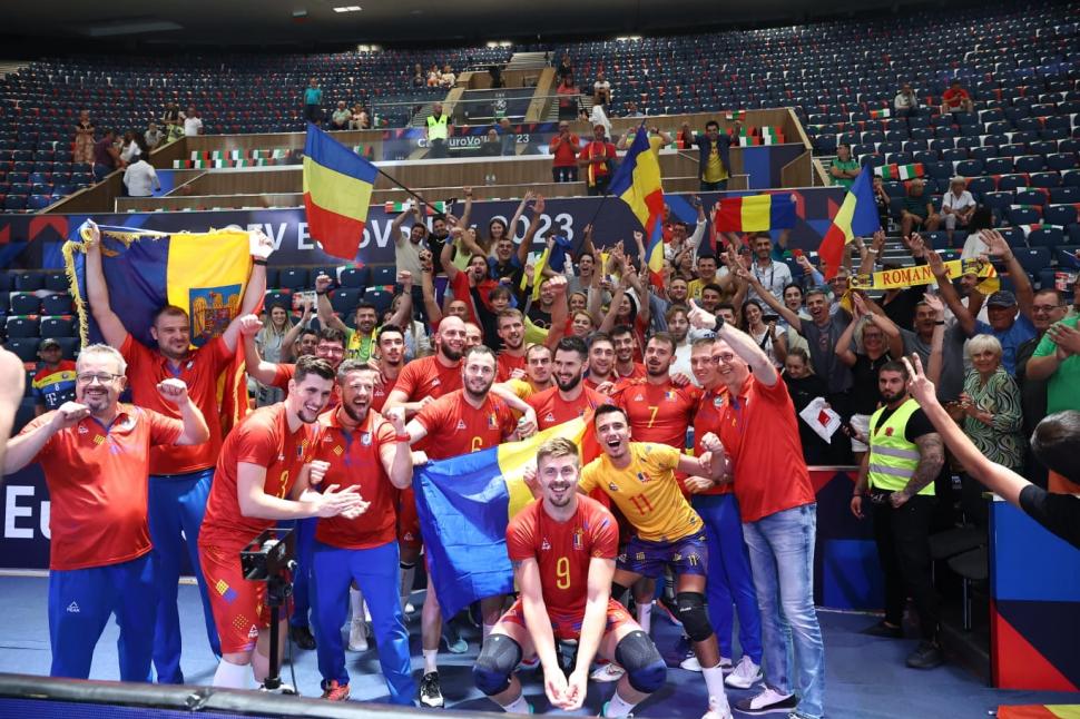 România s-a calificat în sferturile de finală ale Campionatului European de volei, după aproape 40 de ani 857176