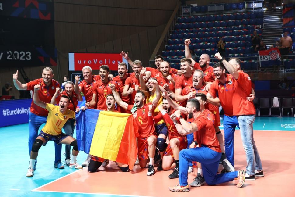 România s-a calificat în sferturile de finală ale Campionatului European de volei, după aproape 40 de ani 857178