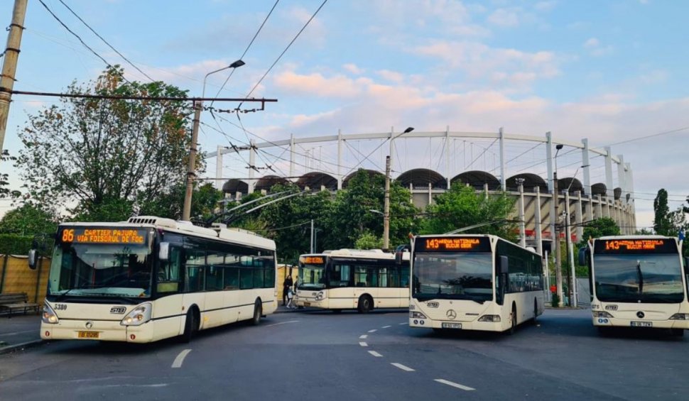 Programul de circulație a şapte linii de transport public, prelungit în Bucureşti sâmbătă seară, când se joacă meciul România – Israel