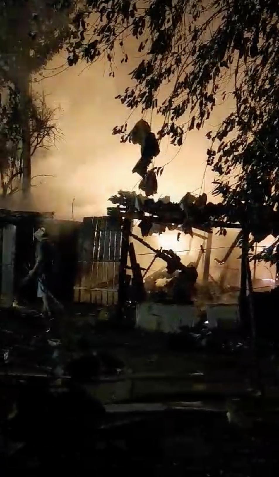 Incendiu uriaș de vegetație în Târgu Jiu. Posibilitate de extindere la un depozit și la case 857738