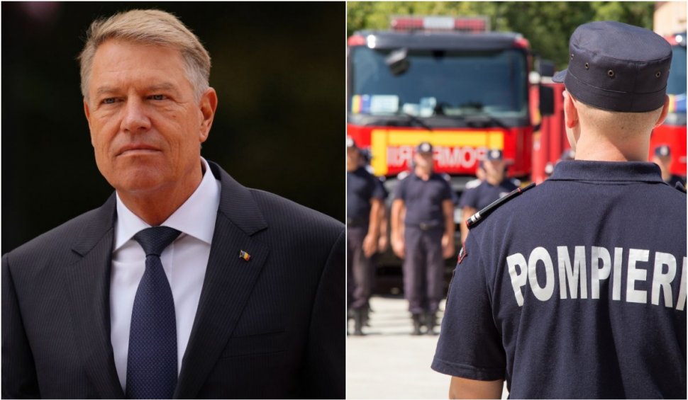 Mesajul lui Klaus Iohannis de Ziua Pompierilor din România: "Tragedia de la Crevedia a reprezentat o încercare teribilă"