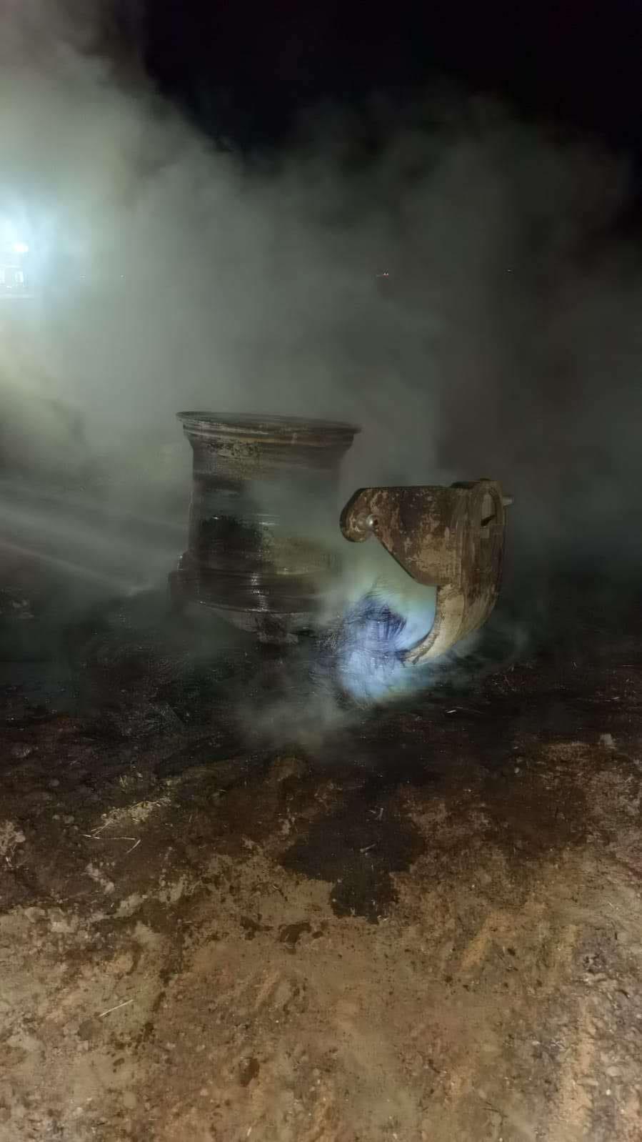 Momentul exploziei de la magistrala de gaz din Călimăneşti, surprins de o cameră de supraveghere  859236