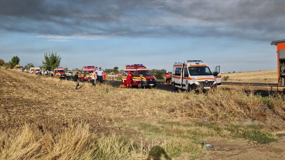 Accident extrem de grav în Teleorman între două autocare și un TIR | Planul Roșu de Intervenție, activat 859489