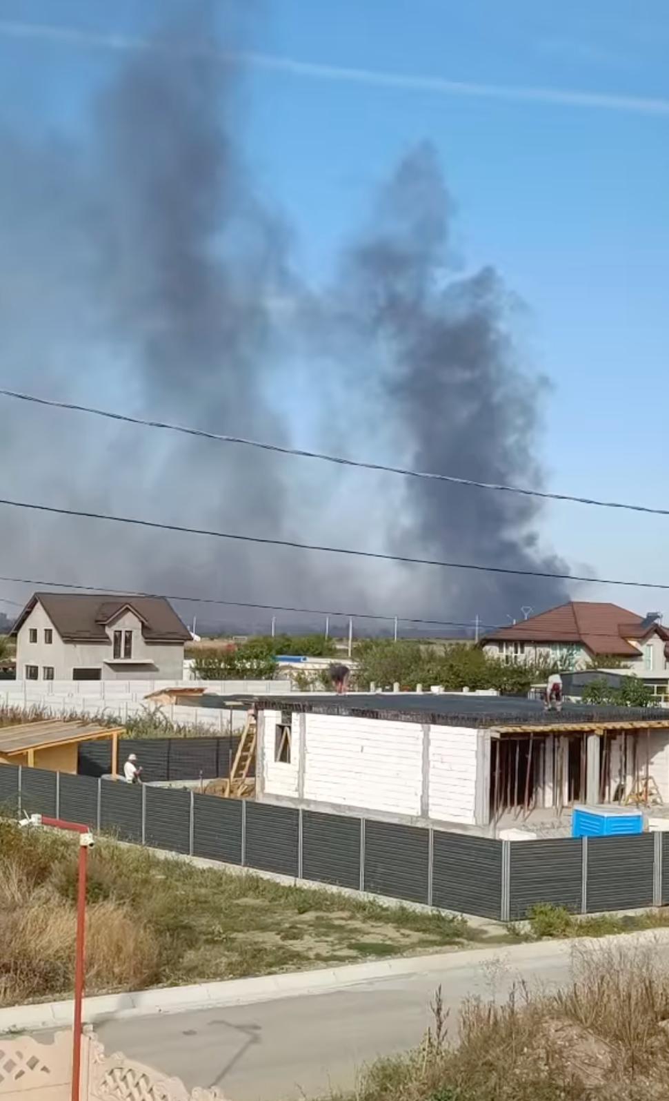 Incendiu de proporții în Sintești, Ilfov. A fost emis mesaj RO-ALERT 860356