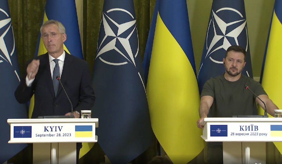 "Loviturile Rusiei lângă granița României sunt nesăbuite!" | Secretarul General al NATO, Jens Stoltenberg, vizită surpriză la Kiev