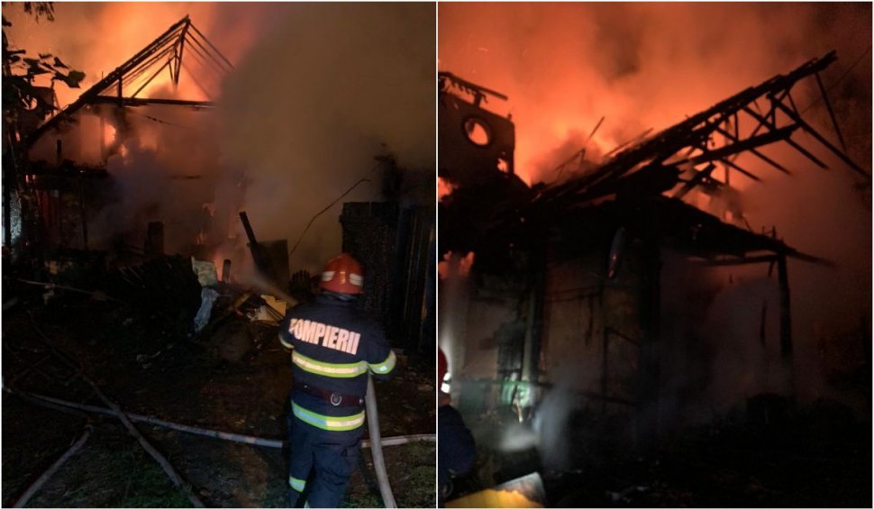 Incendiu puternic la o pensiune din Borsec, județul Harghita