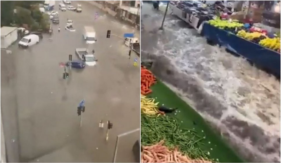 Haos în Istanbul din cauza inundațiilor. Zeci de oameni blocați 