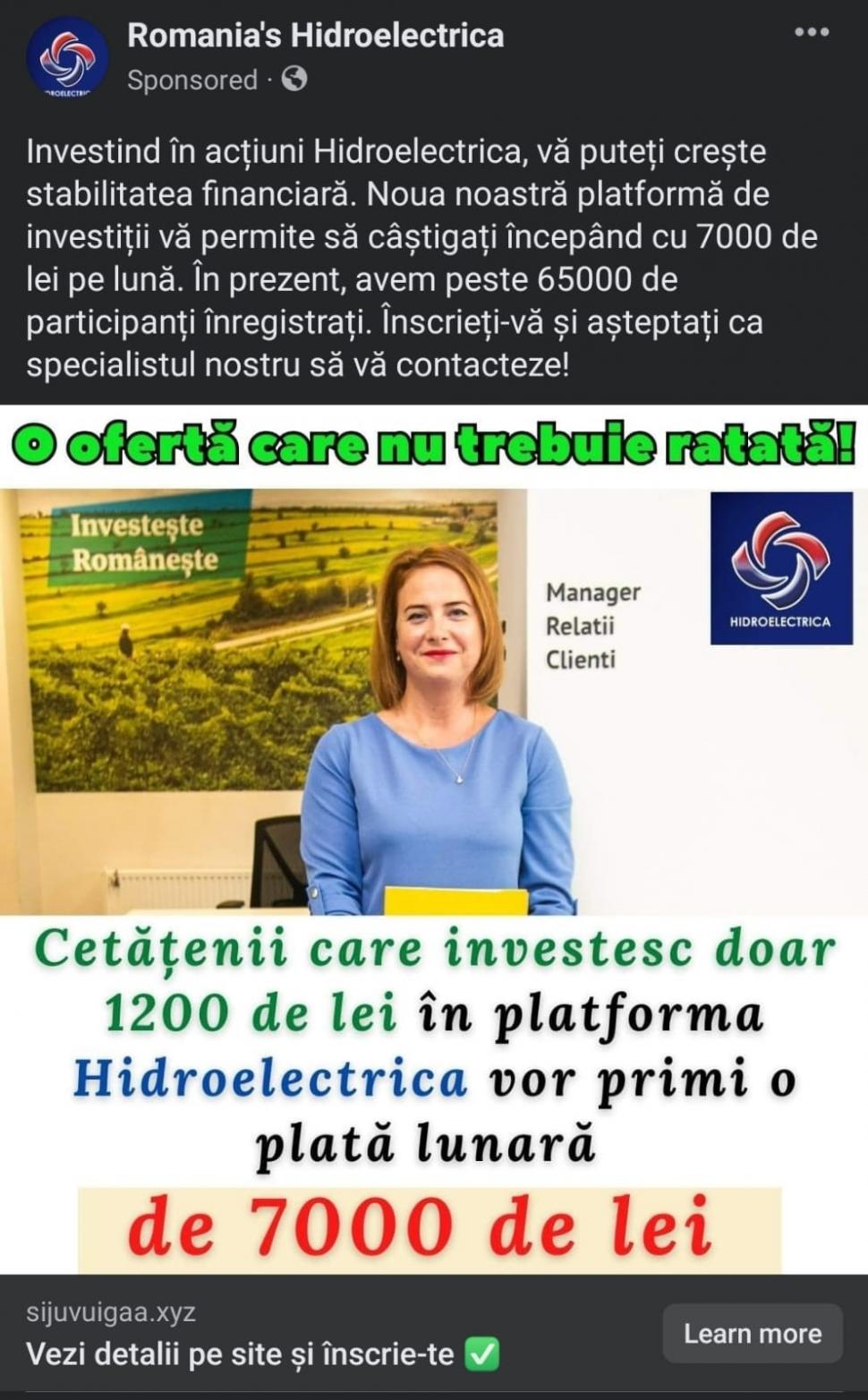 Hidroelectrica atenţionează românii asupra unor tentative de fraudare a micilor investitori. Şapte moduri în care te poţi feri de escroci 862042