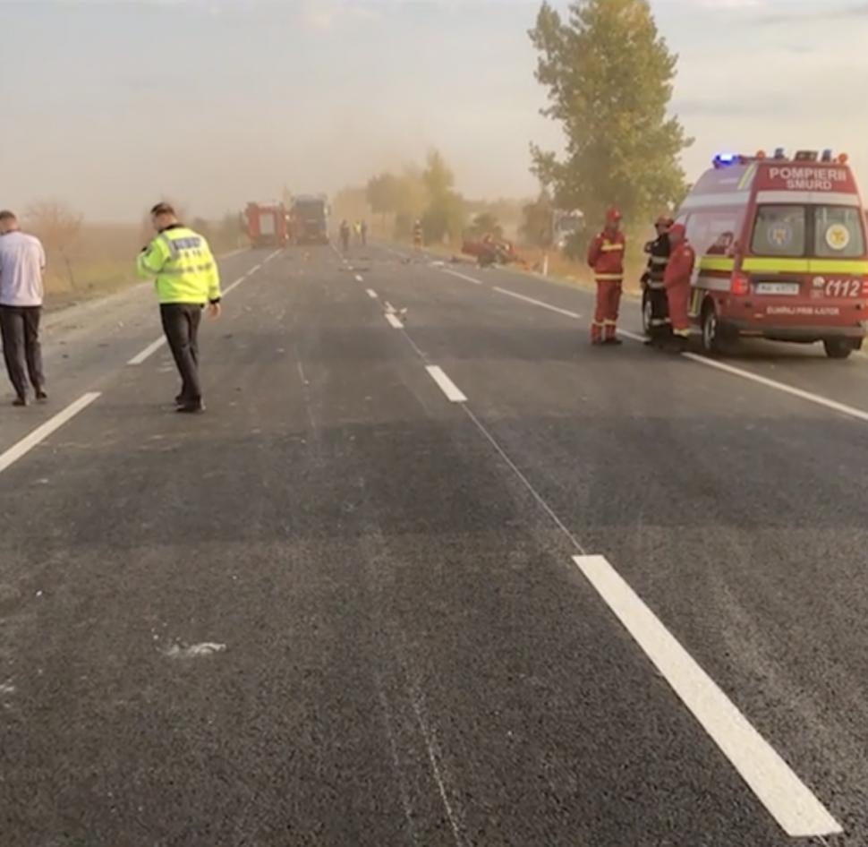 Accident grav între două camioane și o mașină, în localitatea Ciocârlia. Unul dintre șoferi a murit pe loc 862129