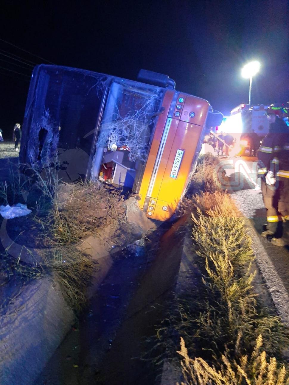 Un autocar cu zeci de pasageri s-a răsturnat la Hârșova. A fost activat planul roșu de intervenție 862797