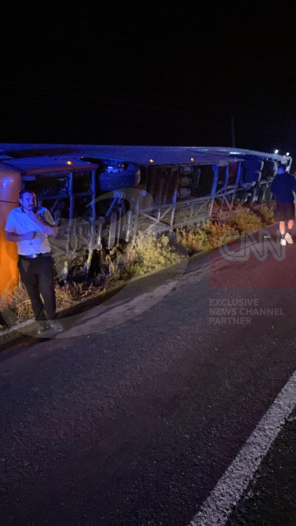 Un autocar cu zeci de pasageri s-a răsturnat la Hârșova. A fost activat planul roșu de intervenție 862799