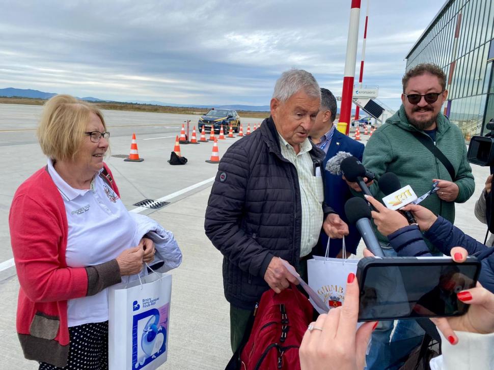 El este pasagerul cu numărul 50.000, primit cu fast pe Aeroportul Internațional Brașov 862785