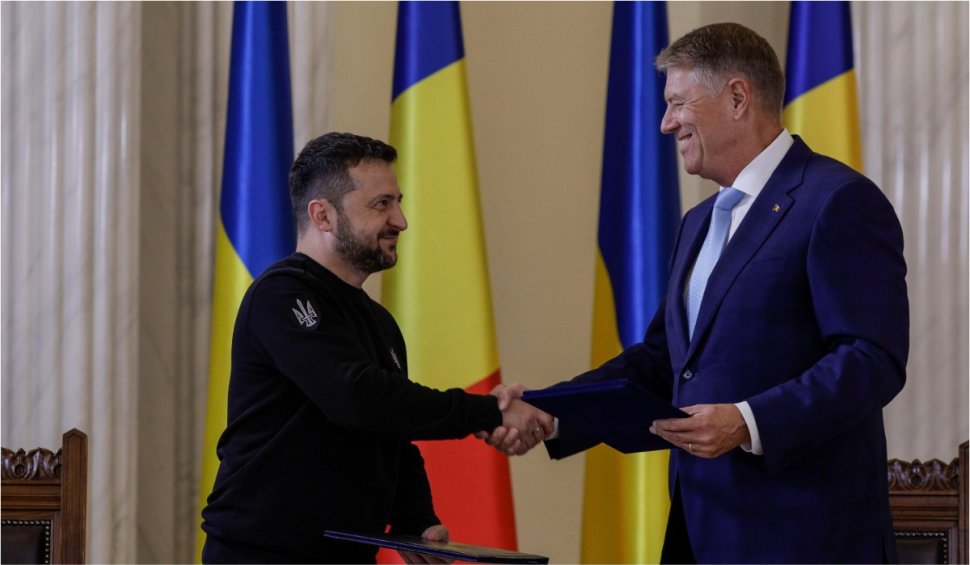 Prima vizită oficială a preşedintelui ucrainean în România | Klaus Iohannis şi Volodimir Zelenski anunţă semnarea unui Parteneriat Strategic 