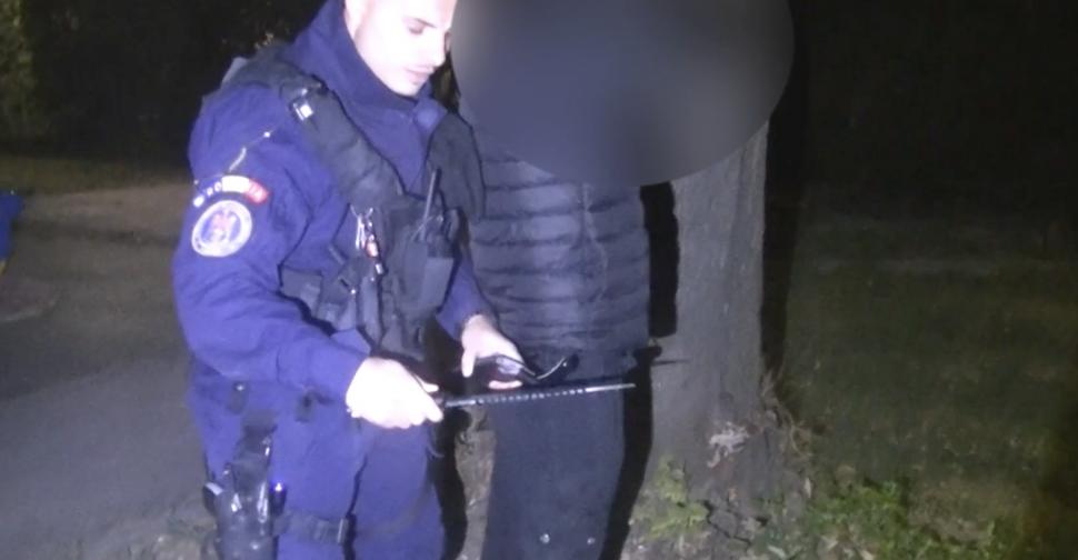 Doi copii de 15 și 17 ani, au ieșit la joacă în parc cu o baionetă și o sabie de jumătate de metru, în Brăila 863207