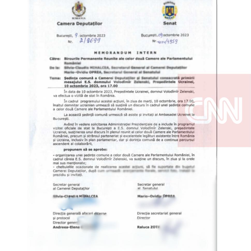 Documentul care arată cum și de ce a fost anulat discursul lui Volodimir Zelenski în Parlamentul României: "Le-a fost teamă" 863186