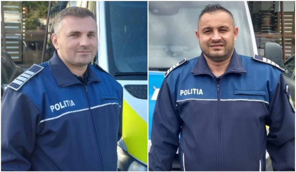 Ei sunt poliţiştii care au ajutat o femeie în travaliu, rămasă blocată în trafic, în Cluj