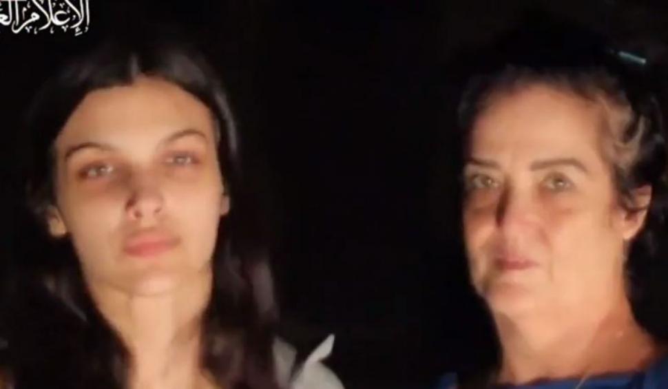 Primele imagini cu cele două ostatice, mamă și fiică, eliberate de teroriștii din Gaza din ”motive umanitare” 864959