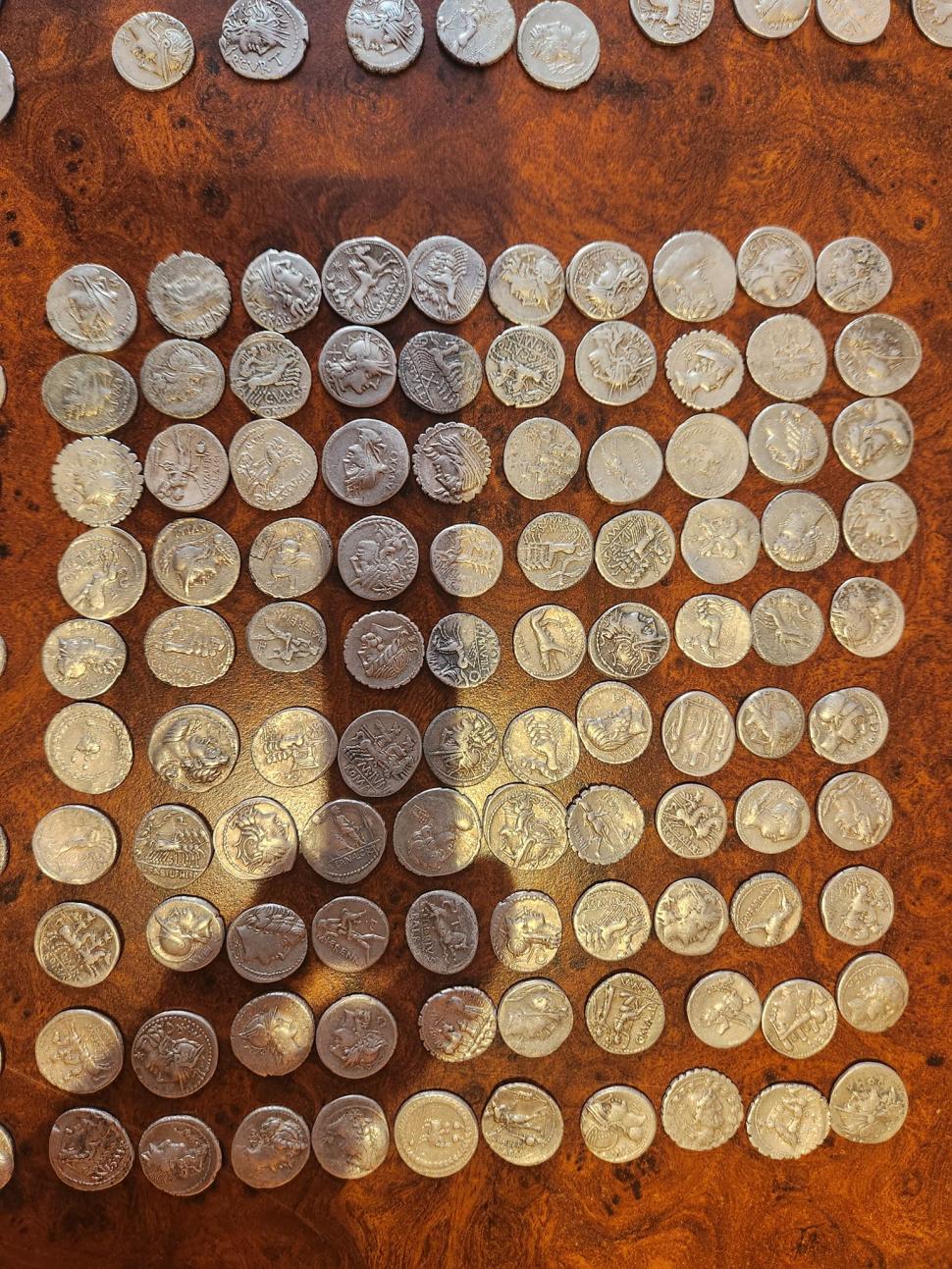Descoperire istorică în Hunedoara. Peste 400 de monede de argint, din perioada cuceririi Daciei de către romani: "Nu este una la fel cu cealaltă" 865473
