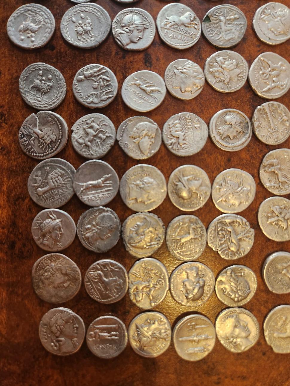 Descoperire istorică în Hunedoara. Peste 400 de monede de argint, din perioada cuceririi Daciei de către romani: "Nu este una la fel cu cealaltă" 865480