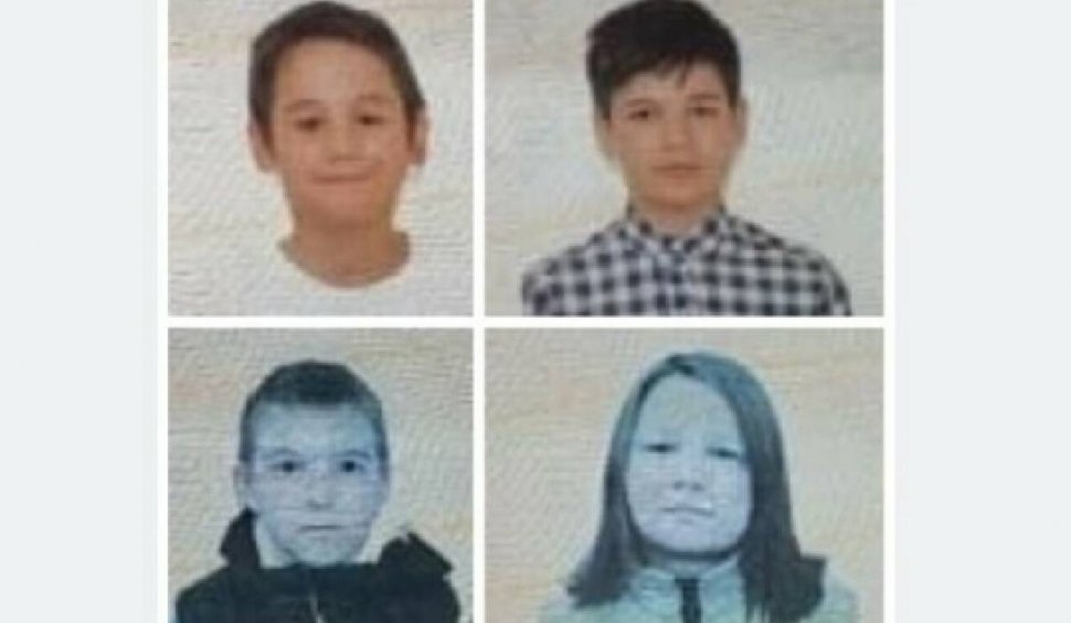 Cei patru copii ucraineni, căutaţi de Poliţia din Satu Mare după ce au dispărut dintr-o casă, au fost găsiţi
