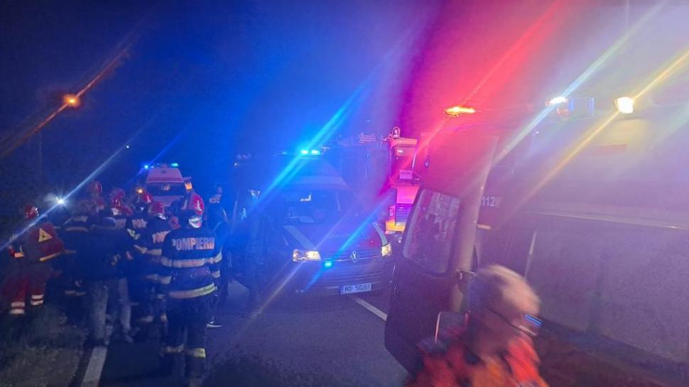 Accident grav, cu un microbuz de pasageri, în Dâmbovița! Planul Roșu a fost activat 866563