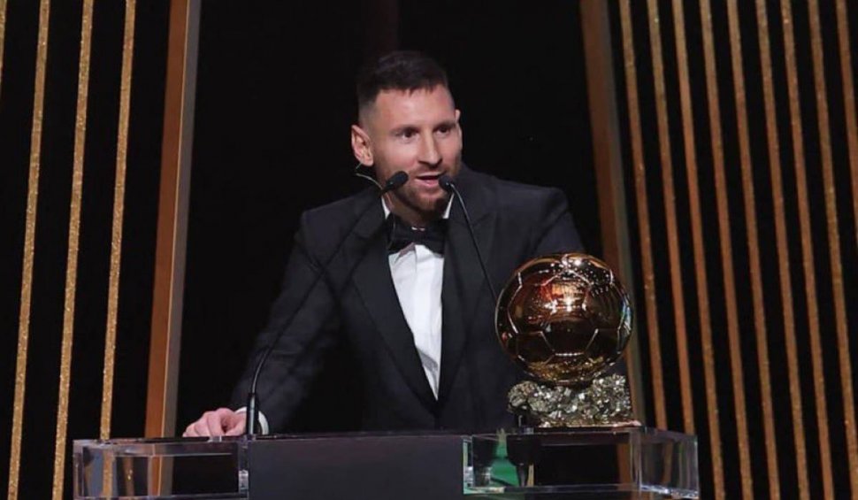 Lionel Messi a câștigat Balonul de Aur pentru a opta oară în carieră: "Nu mi-aș fi putut imagina"