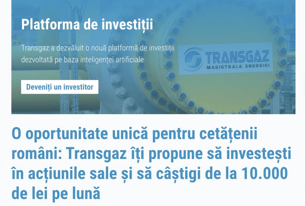 Campanie de tip phishing care se folosește de imaginea Transgaz și Antena 3 CNN 866917