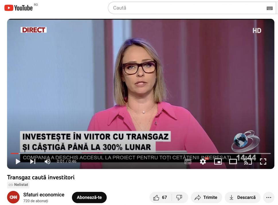 Campanie de tip phishing care se folosește de imaginea Transgaz și Antena 3 CNN 866918