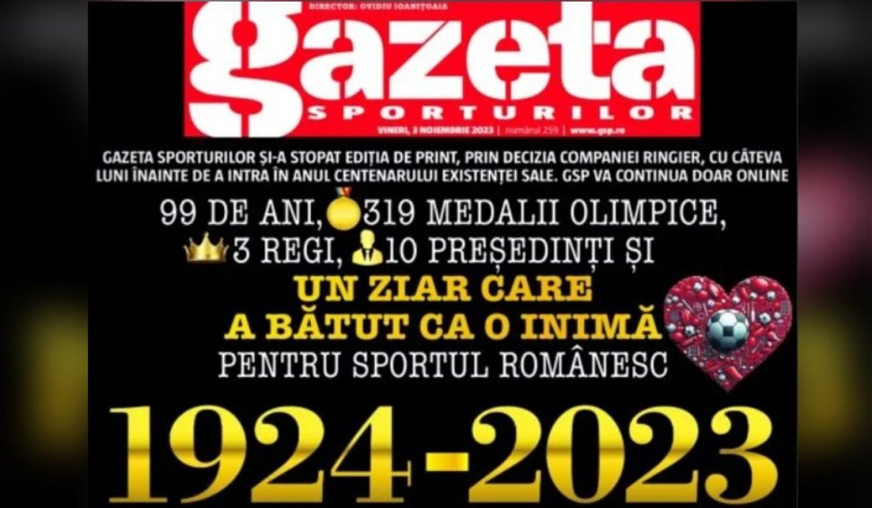 Intervenţia în editoral şi sfârşitul prematur al ziarului Gazeta Sporturilor | Orlando Nicoară: "Principiile se aplică 24 din 24. Nu doar când vrem noi"