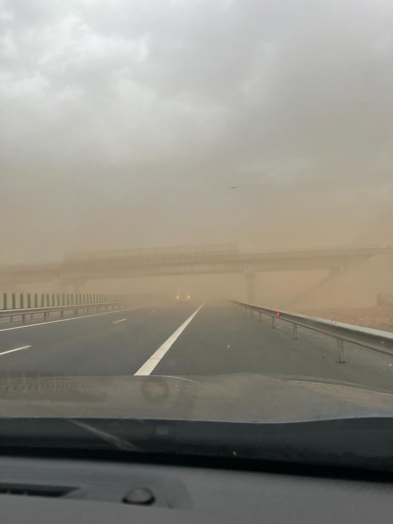 Fenomen rar, surprins pe Autostrada Soarelui. "Am crezut că ne zboară de pe șosea" 867292