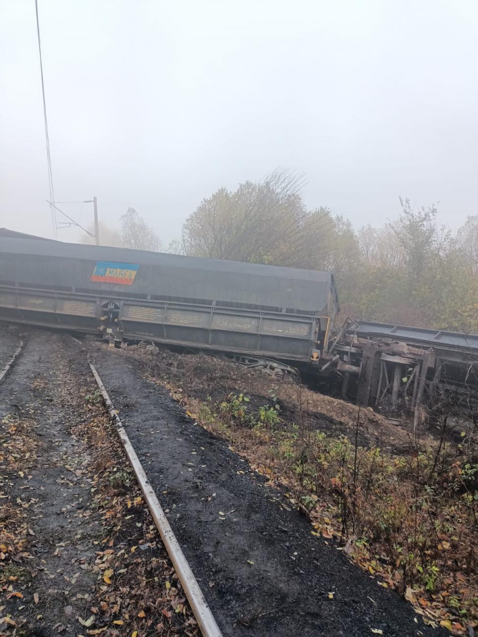 Două vagoane încărcate cu cărbune au deraiat în sudul țării. Alimentarea termocentralelor, blocată 867362