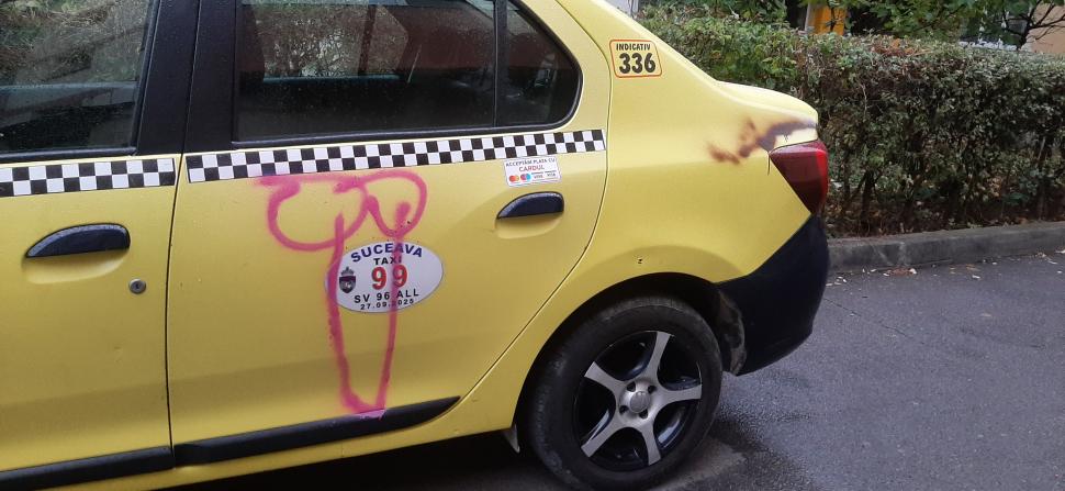 Mai multe mașini au fost vandalizate peste noapte în Suceava. Au fost scrise mesaje obscene cu vopsea spray  868687