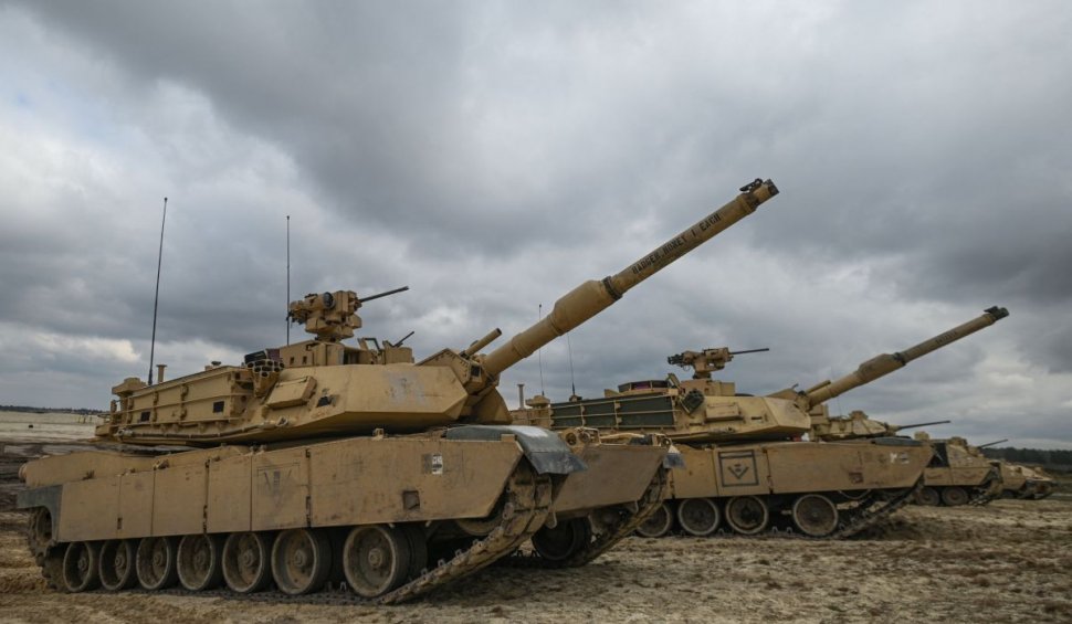 Ambasada SUA la București, precizări în legătură cu cele 54 de tancuri Abrams pentru România: "Vor fi modernizate la varianta M1A2"