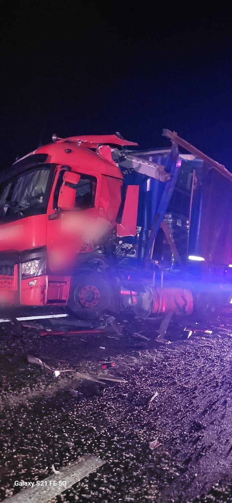 Un şofer de TIR a murit în cabina cuprinsă de flăcări, după un accident cumplit pe DN 5, în zona Daia din Giurgiu 869561