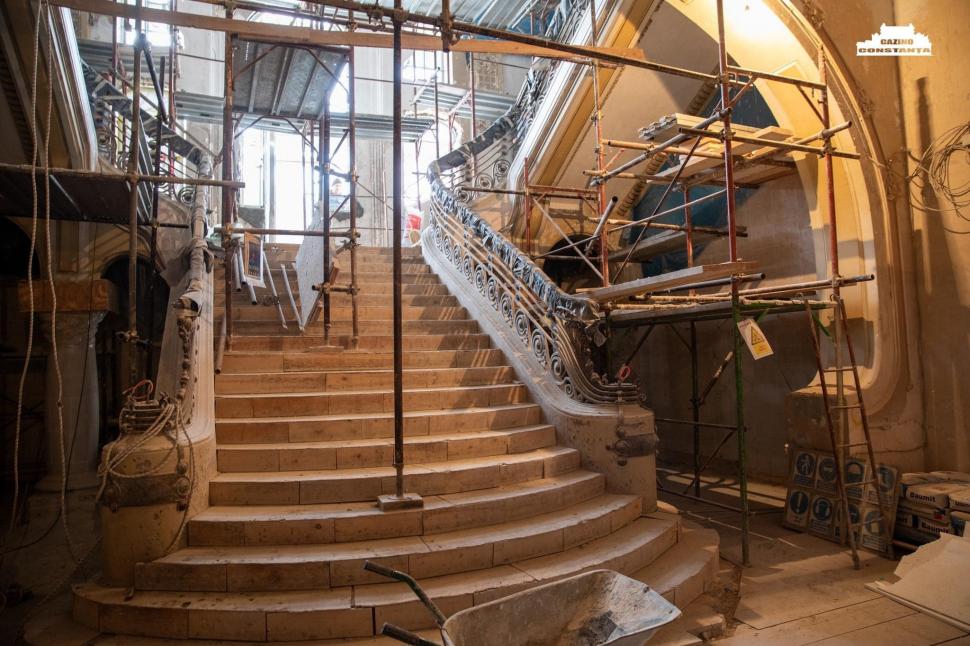 Lucrările de restaurare a Cazinoului din Constanța, aproape gata. Când va fi inaugurată emblema litoralului românesc 870239