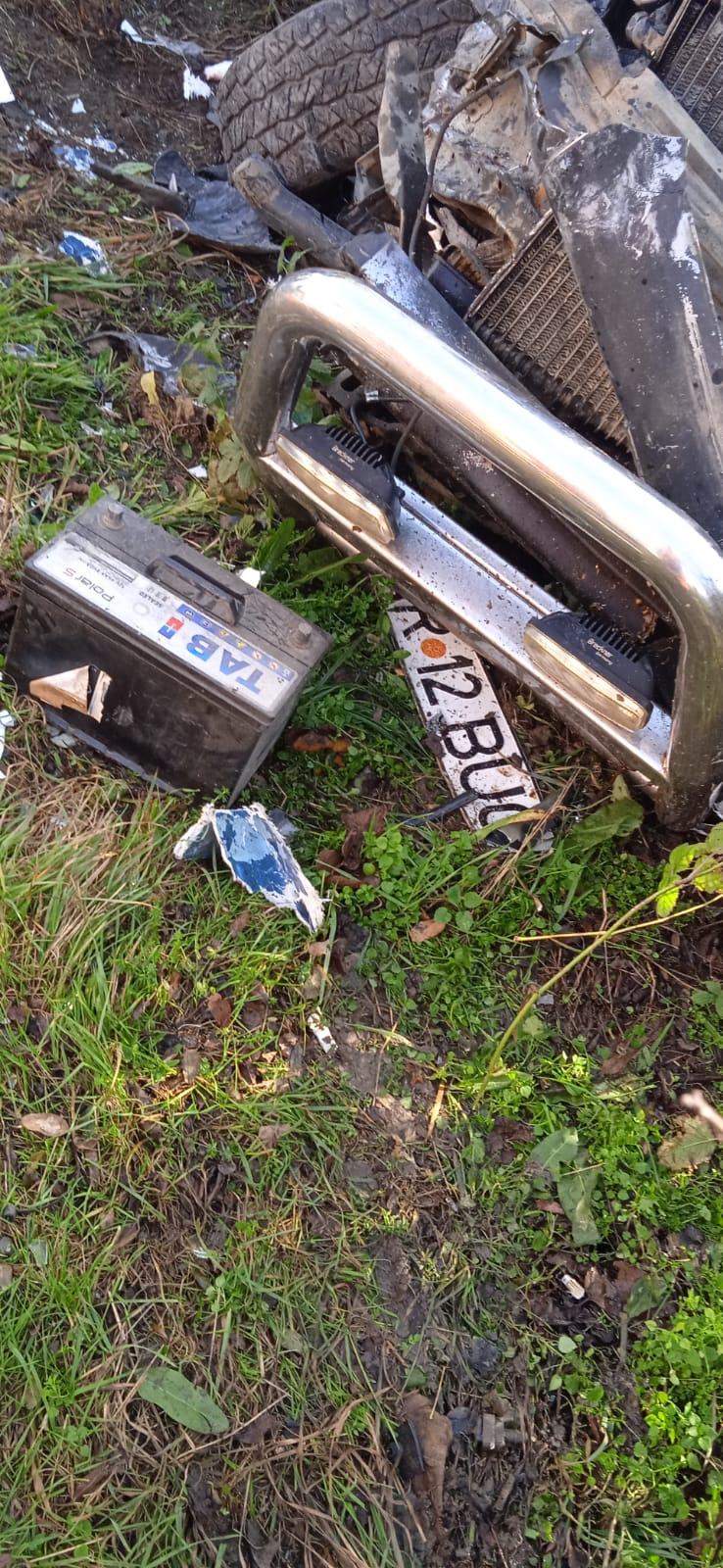 Accident teribil între o mașină și un TIR, la Arad. A intervenit elicopterul SMURD. Imagini de la locul impactului  870673