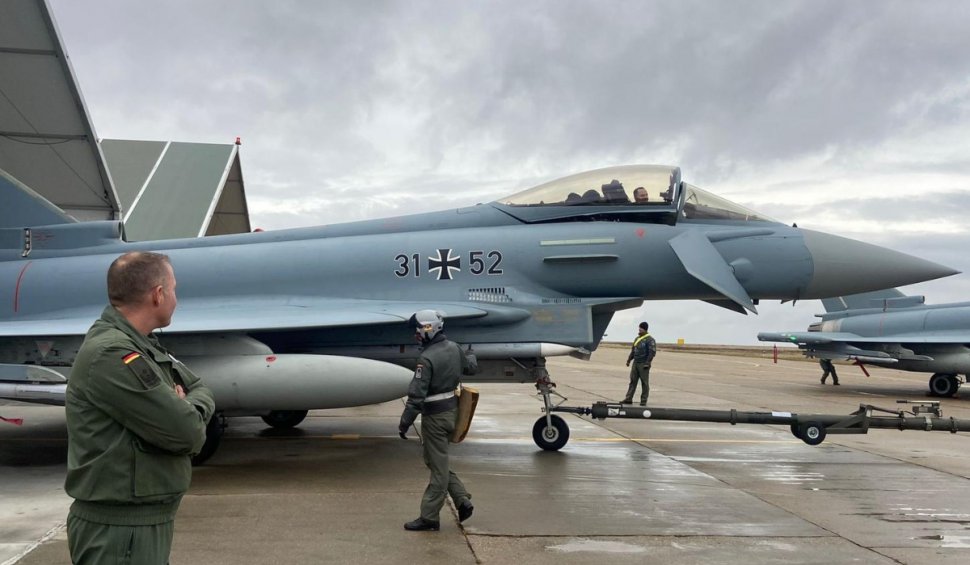 Avioanele de luptă Eurofighter din Germania au sosit astăzi în România: "Colaborăm la securizarea teritoriului nostru aliat"
