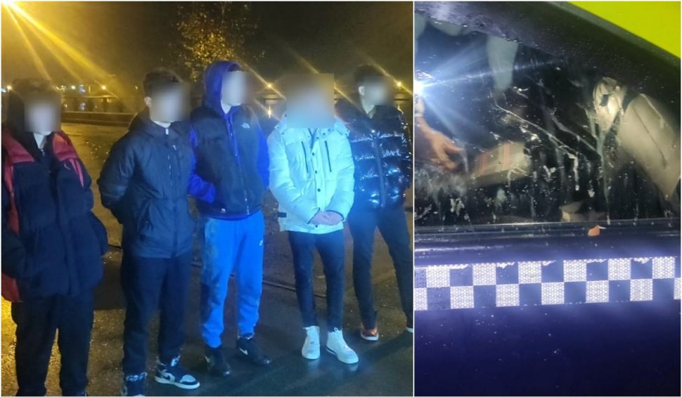Cinci tineri, prinși de polițiști în timp ce aruncau cu ouă în mașinile de pe stradă, ca "să se distreze", în Târgu Jiu