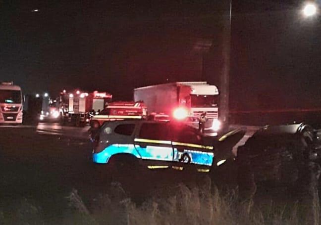 Maşină de Poliţie, spulberată şi aruncată în aer pe o şosea din Brăila | Impactul a fost filmat de o cameră de bord 871241