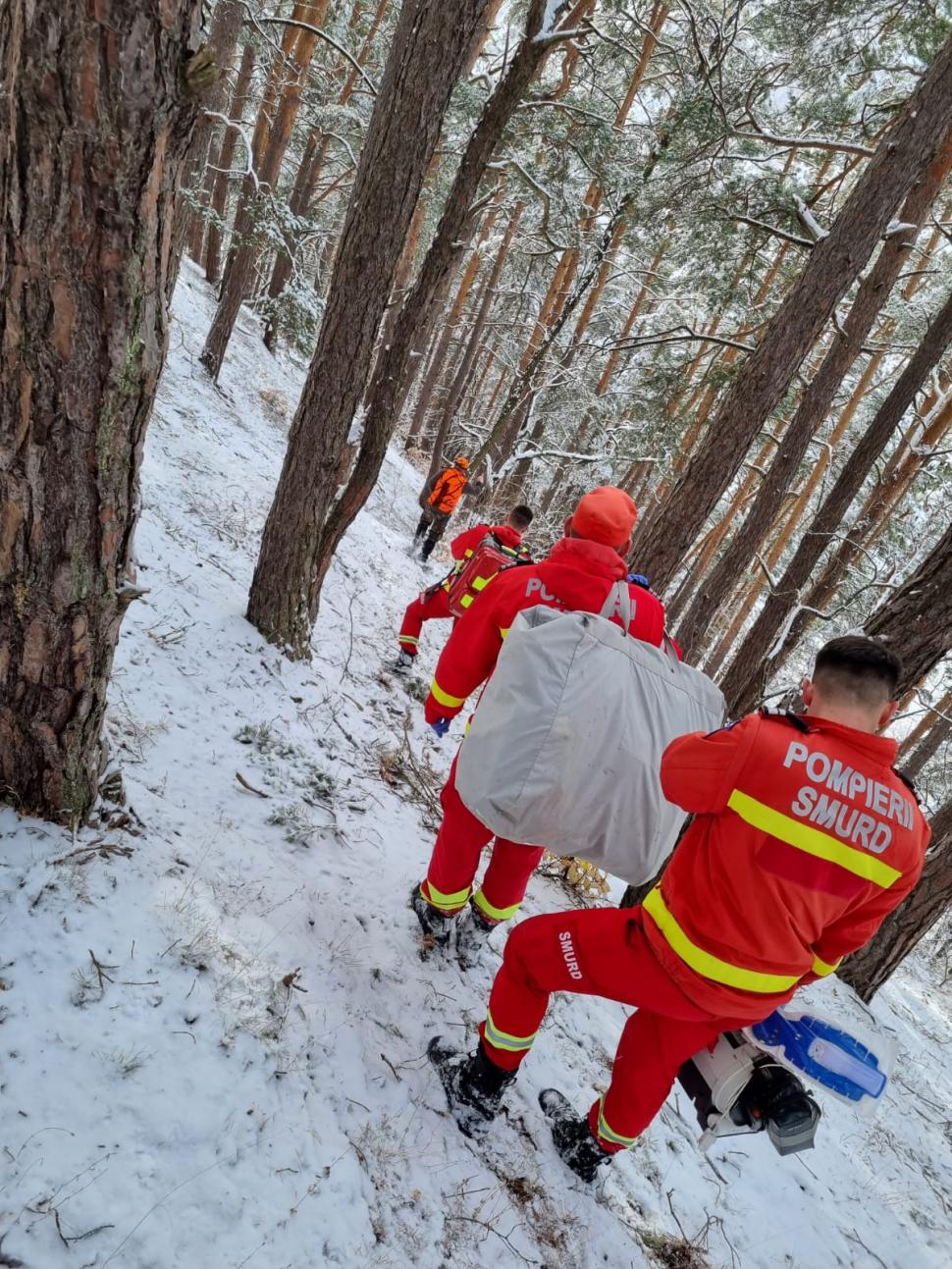 Un bărbat care se afla la vânătoare a căzut de pe o stâncă, între Câlnic și Căpâlna. Intervenție dificilă a salvatorilor 871587