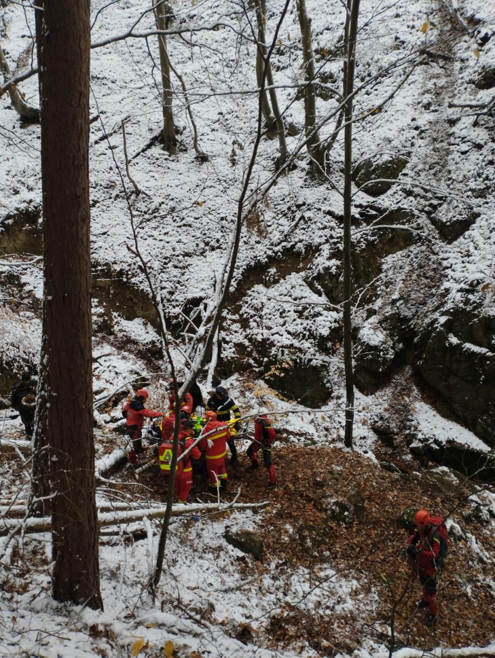 Un bărbat care se afla la vânătoare a căzut de pe o stâncă, între Câlnic și Căpâlna. Intervenție dificilă a salvatorilor 871595
