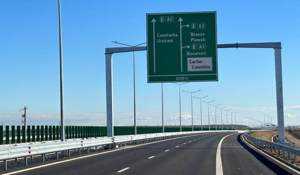 Primii kilometri ai Autostrăzii Bucureștiului (A0) se deschid miercuri. UMB a terminat lotul cu șapte luni înainte de termen