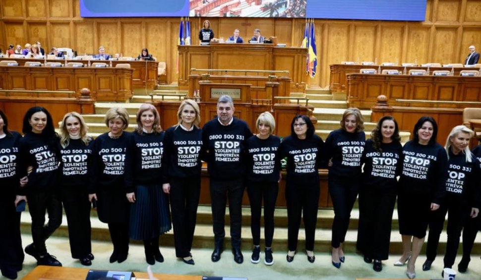 Marcel Ciolacu: "La fiecare 12 minute, o persoană este victimă a violenței domestice" | PSD a lansat campania "STOP violență împotriva femeilor"