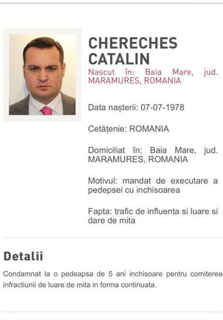 Cătălin Cherecheş a fost prins în Germania 872122