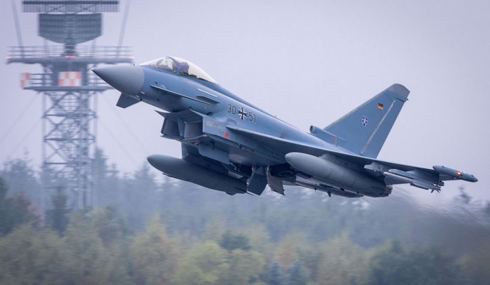 Un secretar de stat din MApN a vorbit la Berlin despre avioanele Eurofighter trimise în România pentru poliția aeriană a NATO
