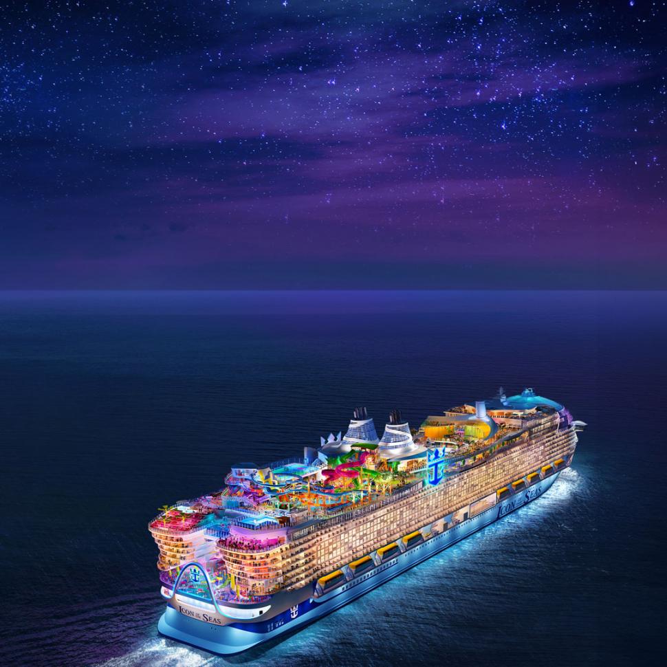 Cel mai mare vas de croazieră din lume, "Icon of the Seas", va porni în prima sa călătorie. Imagini cu nava care poate găzdui peste 5.600 de pasageri 872409